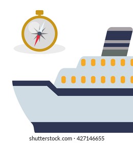 Travel design. Flat illustration