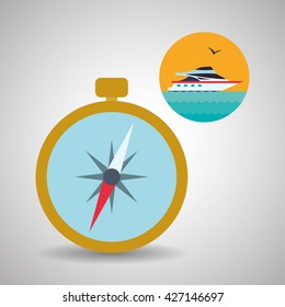 Travel design. Flat illustration