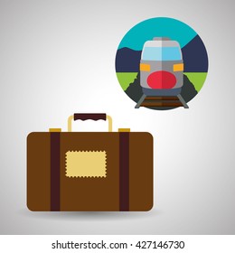 Travel design. Flat illustration