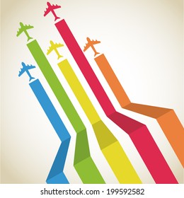 Travel design over beige background, vector illustration