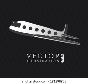 Travel design over black background, vector illustration