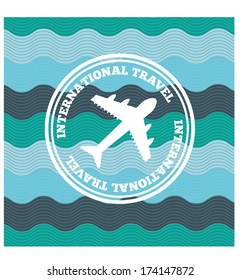 travel design over blue background vector illustration