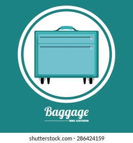 Travel design over blue background, vector illustration