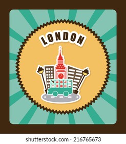 travel design over brown background vector illustration