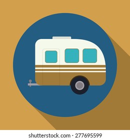 Travel design over brown background, vector illustration.