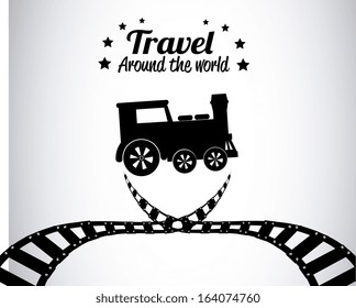 travel design  over gray  background vector illustration 