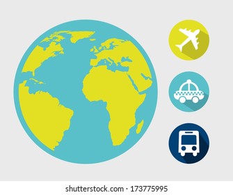travel design over gray background vector illustration