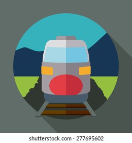 Travel design over gray background, vector illustration.