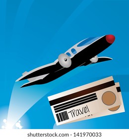 travel design over sky background vector illustration