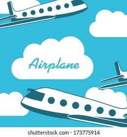 travel design over sky background vector illustration
