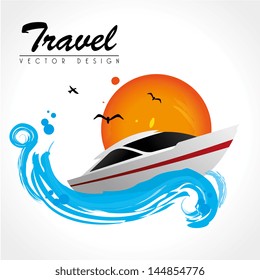 travel design over white background vector illustration