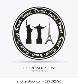 Travel design over white background, vector illustration