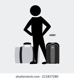 Travel design over white background, vector illustration