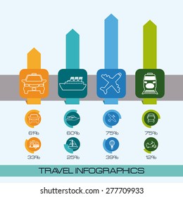 Travel design over white background, vector illustration.