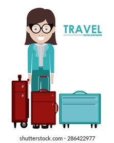 Travel design over white background, vector illustration