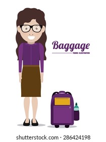 Travel design over white background, vector illustration