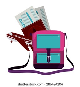 Travel design over white background, vector illustration