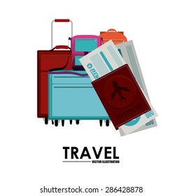 Travel design over white background, vector illustration
