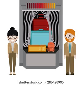 Travel design over white background, vector illustration