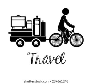 travel design over white background, vector illustration