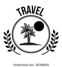 travel design over white background, vector illustration