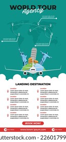 Travel design template, Travel design vector inspiration
