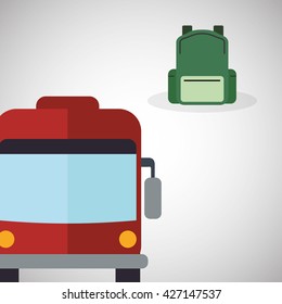 Travel design. Trip icon. Flat illustration
