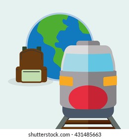 Travel design. Trip icon. Flat illustration , vector