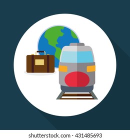 Travel design. Trip icon. Flat illustration , vector