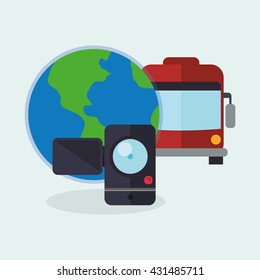 Travel design. Trip icon. Flat illustration , vector