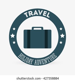Travel design. trip icon. Isolated illustration, editable vector