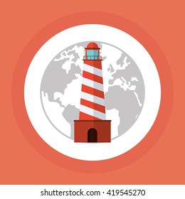 Travel design. Vacation concept. Colorful illustration