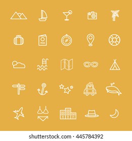 Travel Destination Icon Vectors Illustration Concept