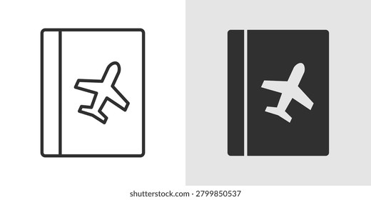 Travel Diary Icon represents recording travel memories, personal journeys, and adventure stories.