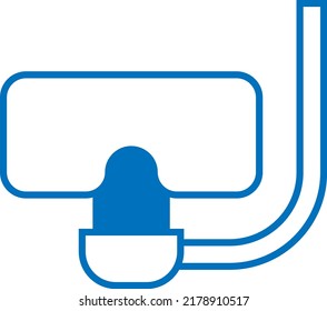 Travel diving, illustration, vector on a white background.
