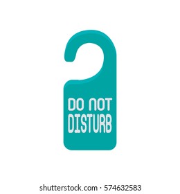 Travel do not disturb flat vector icon that shows concept such as privacy, relax, sleep, can be use for personal or commercial use