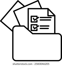 Travel Documentation icon line high quality