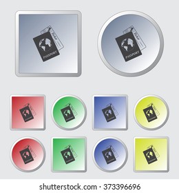 Travel documents icon