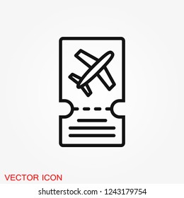 Travel documents icon, passport with tickets flat icon isolated. Concept travel and tourism