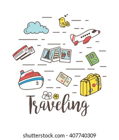 Travel doodle
