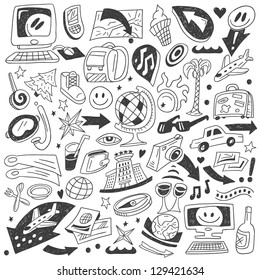 travel doodles