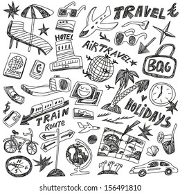 travel doodles