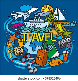 travel doodles