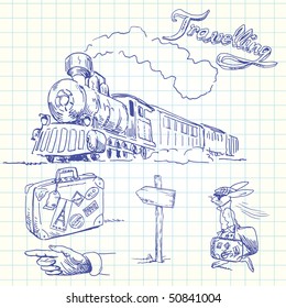 travel doodles
