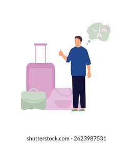 Sonho de viagem: Ícone de vetor que pode facilmente modificar ou editar

