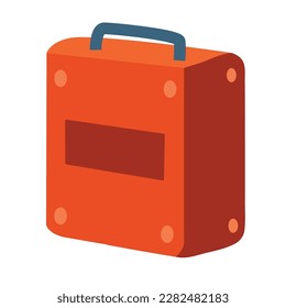 Travel with ease using luggage and briefcases isolated