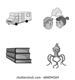 Travel, education and other monochrome icon in cartoon style.finance, medicine icons in set collection.