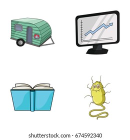 travel, education and other web icon in cartoon style.finance, medicine icons in set collection.