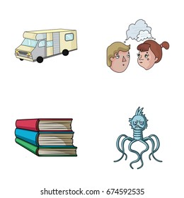 Travel, education and other web icon in cartoon style.finance, medicine icons in set collection.