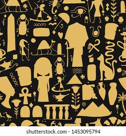 Travel to Egypt. Seamless pattern for your design